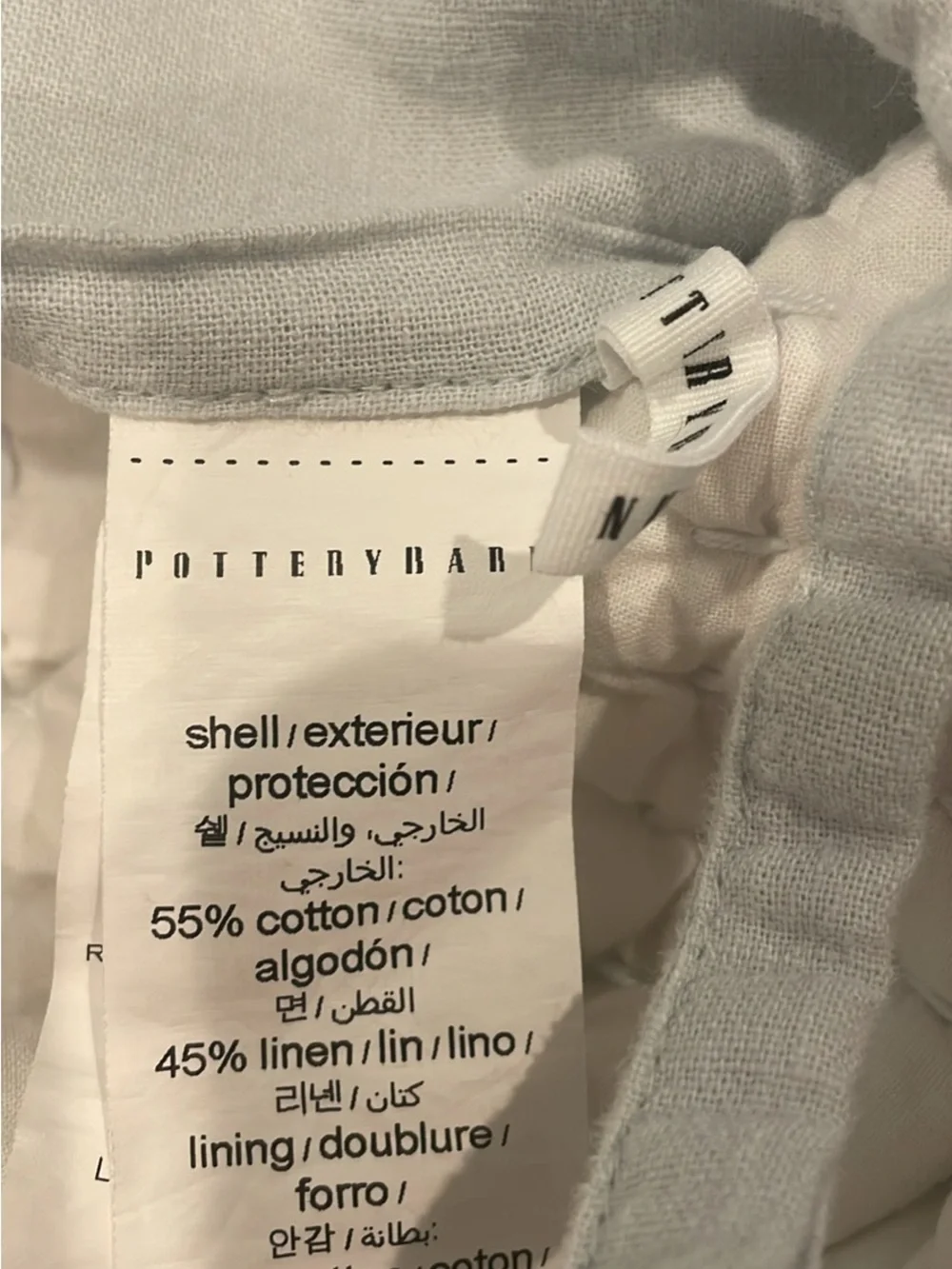 Pottery Barn King Pick Stitch Quilt and 2 shams